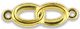 Double Wedding Ring Our Father Beads, Gold Tone - 1