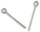  Heavy Duty Eye Pins 0.7 x 15 mm - Italian Silver Oxidized - 360 pcs *  (Minimum quantity purchase is 1)
