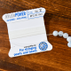 White Griffin Nylon Rosary Bead Cord #2 - 0.45 mm (6 1/2 ft)  *  (Minimum quantity purchase is 1)