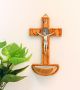 St Benedict Crucifix Holy Water Font – 7.5