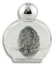Our Lady of Lourdes Glass Holy Water Bottle - 1.5 oz Travel Size, Made in Italy  (Minimum quantity purchase is 1)