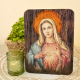 Immaculate Heart of Mary Wood Grain Wall Plaque – 8