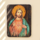 Sacred Heart of Jesus Wood Grain Wall Plaque – 8