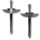 St Michael Winged Sword Rosary Cross – 4 1/2