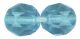 Czech Firepolished Crystal Birthstone Beads 6mm March or Dec. / Aquamarine - pkg of 60   (Minimum quantity purchase is 1)
