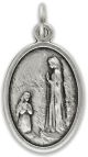  Our Lady of Lourdes with Rose Back - 1 Inch     (Minimum quantity purchase is 3)