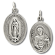  Sacred Heart / Guadalupe Medal - 1 inch Die-Cast Italian Made   (Minimum quantity purchase is 3)