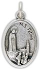  Our Lady of Fatima Medal - Die-Cast Italian Silver Plated  (Minimum quantity purchase is 1)