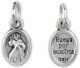 Divine Mercy / Ruega Por Nostros Medal- Oxidized 1/2 inch * (Minimum quantity purchase is 3)