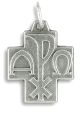 Alpha Omega Oxidized Cross Medal (Minimum quantity purchase is 3)