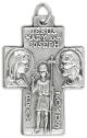 Holy Family / St Christopher Cross - 1 1/4 Inches     (Minimum quantity purchase is 2)