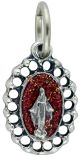  Miraculous Medal with Open Border in Red - 9/16