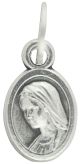 Our Lady of Medjugorje / Divine Mercy Jesus Medal 9/16 inch  (Minimum quantity purchase is 3)