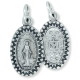 Miraculous Medal with Beaded Border - 3/4