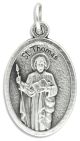  St Thomas / Pray for Us - Die-Cast Italian Silver Plated 1 inch (Minimum quantity purchase is 2)