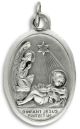  Infant Jesus Protect Us Medal - Italian Silver OX 1 inch (Minimum quantity purchase is 2)