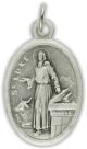 Saint Luke Patron Saint of Notaries and Painters Medal-Italian Silver OX 1 inch (Minimum quantity purchase is 2)
