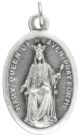    Our Lady Queen of Heaven Medal - Italian Silver OX 1 inch (Minimum quantity purchase is 2)