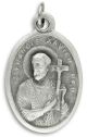 St Francis Xavier / Pray For Us Medal - Italian Silver OX 1 inch (Minimum quantity purchase is 1)