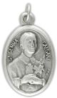 St Gemma Galgani (Back Pain) / Pray For Us Medal - Italian Silver OX 1 inch (Minimum quantity purchase is 2)