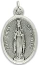  Our Lady of Knock / Pray For Us Medal - Italian Silver OX 1 inch  (Minimum quantity purchase is 2)