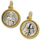  Two-Toned Sacred Heart Jesus / Scapular Medal  - 3/4 In (Minimum quantity purchase is 1)