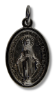  Miraculous Medal, Latin - Gun Metal - 1