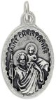   St Christopher / Pray for Us Medal - 1 1/8