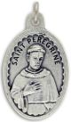 St Peregrine (Cancer) / Pray for Us Oval Medal - 1-1/8