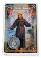 St Francis of Assisi Prayer Card with Medal - Laminated Prayer for Peace  * (Minimum quantity purchase is 1)