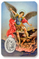  St Michael and Guardian Angel Prayer Card with Medal   (Minimum quantity purchase is 1)