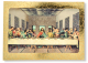The Last Supper Card Stock Picture with Gold Edging - 3.5 x 2.5