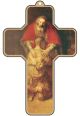 Picture Cross on Wood - The Prodigal Son by Rembrandt - 5 inch   ( Minimum quantity purchase is 1)