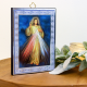  Divine Mercy Icon with Silver and Gold Foil on Wood - 5 1/2
