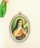  St Therese of Lisieux Oval Wall Plaque - 5 3/4