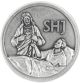 Sacred Heart of Jesus comforting the Sick Pocket Token (Minimum qty. purchase is 1)