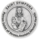 St Dymphna (Stress, Anxiety, Mental Health) Pocket Token - 1.25