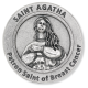 St Agatha (Breast Cancer) Pocket Token - 1.25