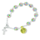 Multi-color Swarovski Crystal Rosary Bracelet - 8.75