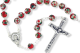 Red Cloisonné Rosary – 8mm Floral Beads, Made in Portugal *