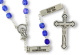   The Mysteries Rosary with Blue Crystal 8 mm Beads - 22