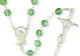 AB Light Green 7mm Glass Bead Rosary - 20.5