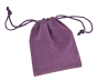 Grape Velvet Rosary Pouch - 4" x 5.5" Drawstring Velour Rosary Bag * (Minimum quantity purchase is 3)
