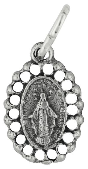   Open Border Miraculous Medal 1/2 inch  (Minimum quantity purchase is 3)