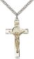 Two-Tone GF/SS St. Benedict Crucifix Pendant