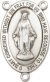 Sterling Silver Miraculous Rosary Center