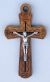 Flared Olive Wood Laser Cut Crucifix (Minimum quantity purchase is 1)
