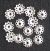   Bead Caps 6mm Silver Oxidized - pkg of 240     (Minimum quantity purchase is 1)