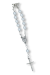 Car Mirror Decade Rosary with Miraculous Medal Center - 5