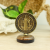Auto Dashboard St Benedict Seal Icon, Antique Gold with Wood Base     (Minimum quantity purchase is 1)